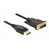 DeLOCK - videokabel - Single Link - DisplayPort (M) naar DVI-D (M) - DisplayPort 1,2a - 2,0m - passief - zwart (85313)