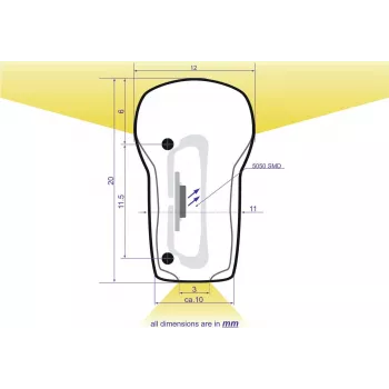 LED Neon Flex 230V slank EUROLITE 100 cm neutraalwit