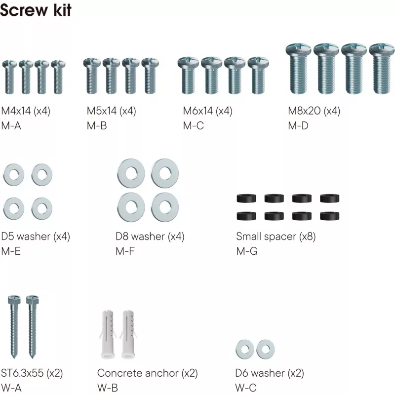 Universele One For All SOLID WM 4211 – montageset (wandhouder) – flatscreen – voor flatscreen – schermformaat: 48,3–106,7 cm (19–42) (WM4211)