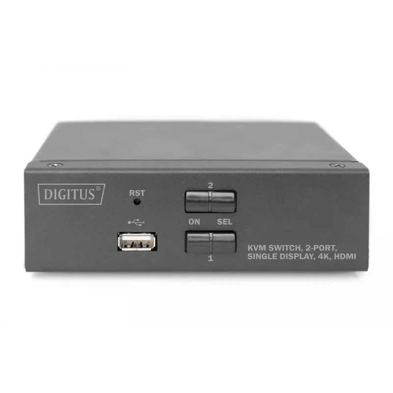 KVM-switch Digitus 2 poorten Single Display 4K HDMI