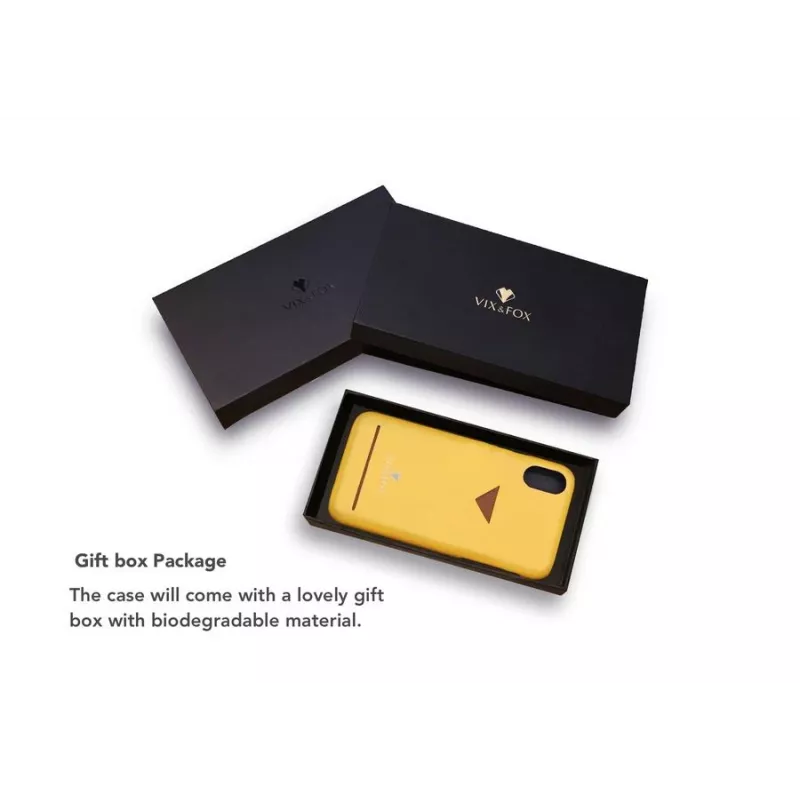 VixFox telefoonachterkant voor iPhone 7/8 Plus, mosterdgeel, harde beschermhoes