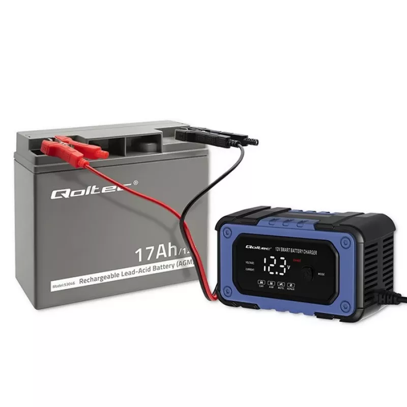 Qoltec 53046 AGM-accu 12 V 17 Ah, max. 255 A