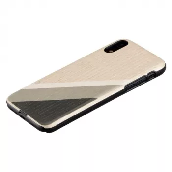 Telefoonhoesje man and wood voor iPhone XR gray suit zwart — beschermhoes