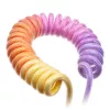 Ducky Premicord Afterglow spiraalkabel, USB Type-C naar Type-A - 1,8 m