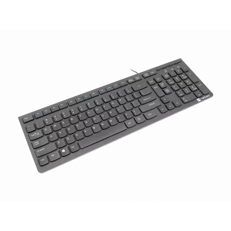 Natec Discus 2 - toetsenbord - QWERTY - US - zwart - toetsenbord - US-Engels - zwart