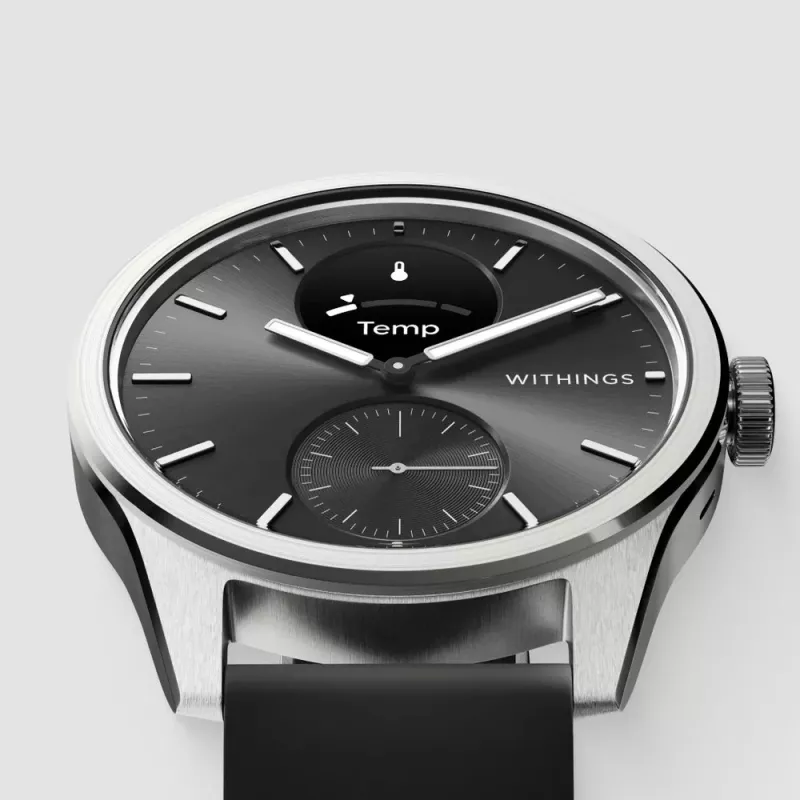 Hybride smartwatch Withings ScanWatch 2 zwart
