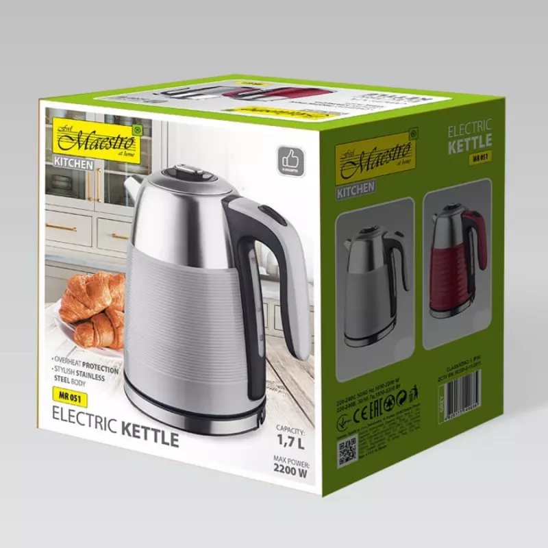 Elektrische waterkoker MAESTRO 1,7 l 2200 W rood