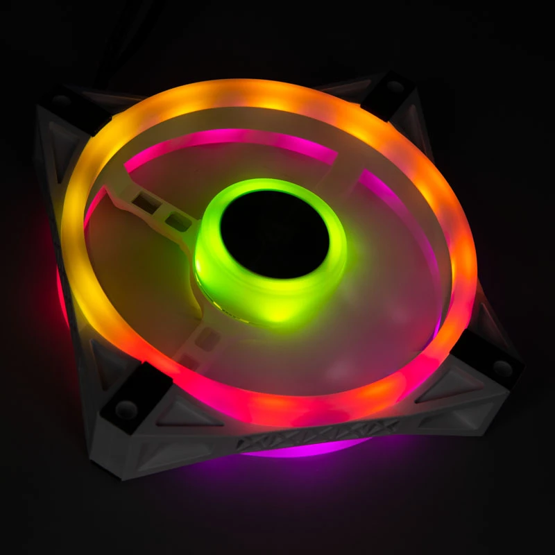 Corsair iCUE QL120 120mm ARGB behuizingsventilator - wit