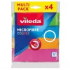Vileda Microfibre Colors schoonmaakdoeken, meerkleurig, 4 stuks