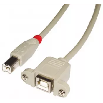 Lindy 31801 USB-kabel USB 2.0 1 m USB B grijs