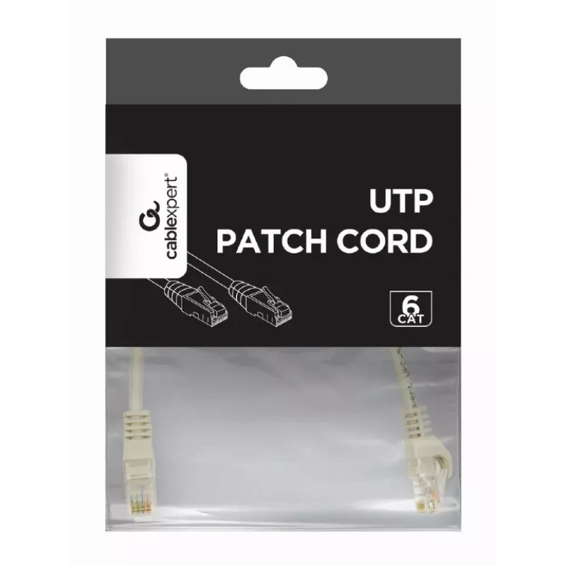 Patchkabel Cat.6 koper UTP 5m grijs