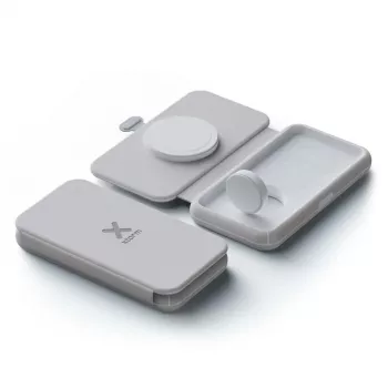 Xtorm opvouwbare draadloze reisoplader 2 in 1, USB-C