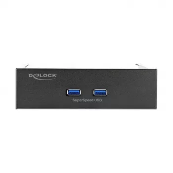 Frontpaneel DeLOCK 5,25 inch 2 x USB 5 Gbit/s Type-A-aansluitingen