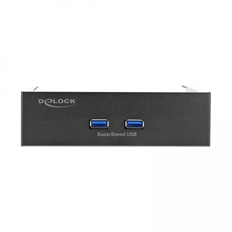 Frontpaneel DeLOCK 5,25 inch 2 x USB 5 Gbit/s Type-A-aansluitingen