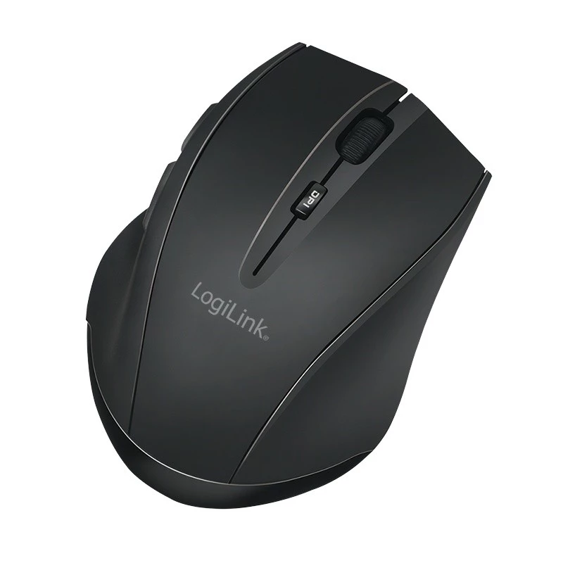 Logilink draadloze muis BT5.0, ergonomisch, zwart