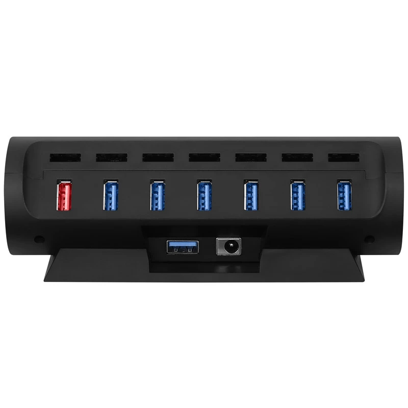 Streamplify HUB CTRL 7, 7x USB 3.0 Type-A, RGB, 12V, EU-stroomkabel – zwart