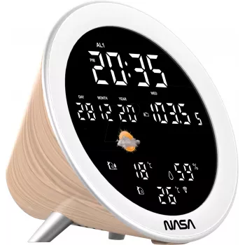 Nasa WSP1700 hout weerstation/luidspreker BT Schip