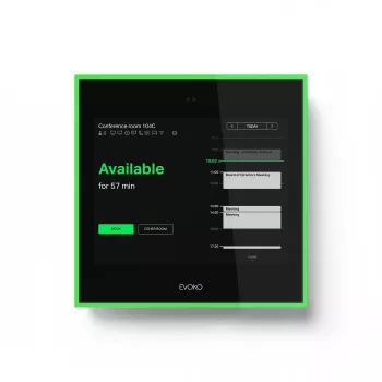 Ruimtemanager Evoko Naso 910.1971.900 – wandgemonteerd vergaderruimtedisplay en boekingspaneel