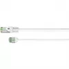 Goobay ultra-flexibele CAT 8.1 patchkabel slank U/FTP wit - extra korte stekker 99,9% (74360)