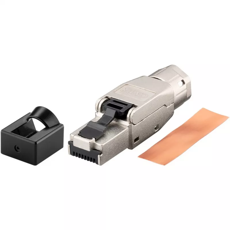 Goobay CAT 8.1 STP-afgeschermde, veldmonteerbare RJ45-stekker (61130)