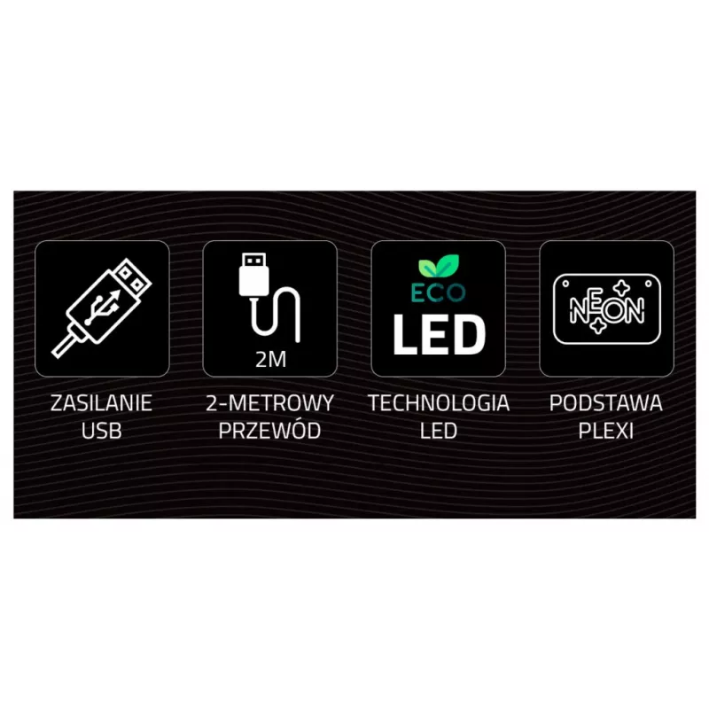 LED-neonlicht MANTA SNL91MT Style RAKETA – decoratief LED-neonpaneel, model SNL91MT