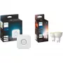 LED GU10-lampen dubbelpack met Hue Bridge – Philips Hue White Ambiance, vervangt 35W