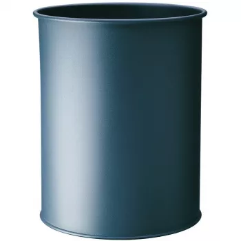 DURABLE afvalemmer metaal rond 15 liter antraciet
