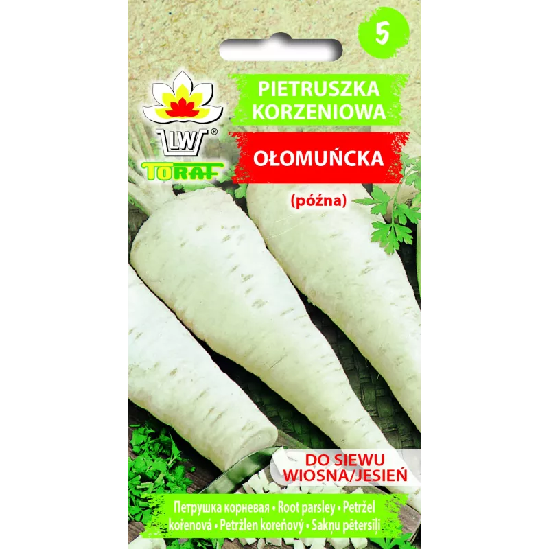 Olomouc peterselie Toraf groentezaden, 5g verpakking