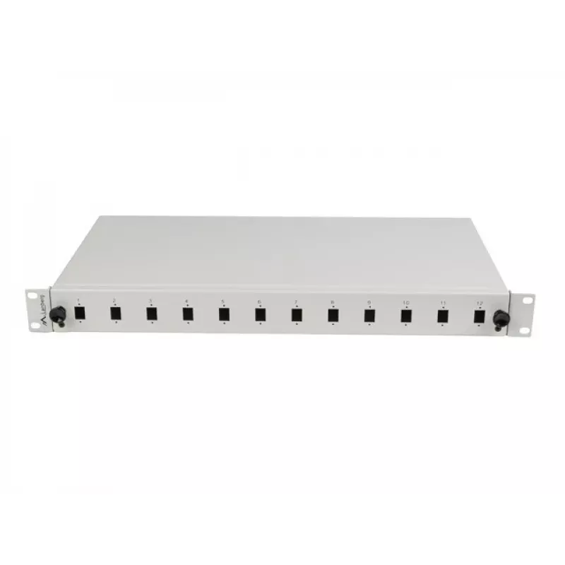 Patchpanel Lanberg FOP1-12SS-LDS grijs ABS staal 19 inch