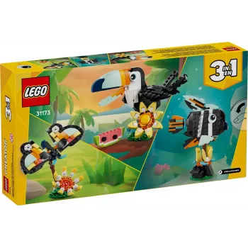 Bouwspeelgoed LEGO Creator 3-in-1 wilde dieren tropische toekan set 31173