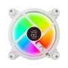 SAVIO FAN-01 WHITE 4-pack 120mm ARGB-ventilatoren inclusief controller en afstandsbediening