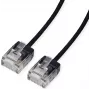 ROLINE UTP-patchkabel Cat.6A ultrakorte RJ45 zwart 0,5 m - Netwerk - CAT 6a (21.15.4460)