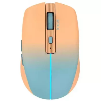 Cian Technology GmbH INCA Muis IWM-511RT Blt+Wrls RGB Basiskleur Oranje