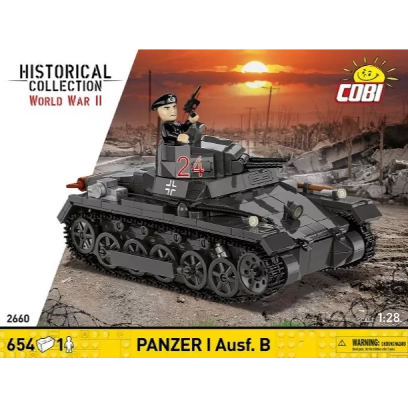 Bouwset Cobi Panzer I Ausf. B – 654 onderdelen, gedetailleerd modelbouwset