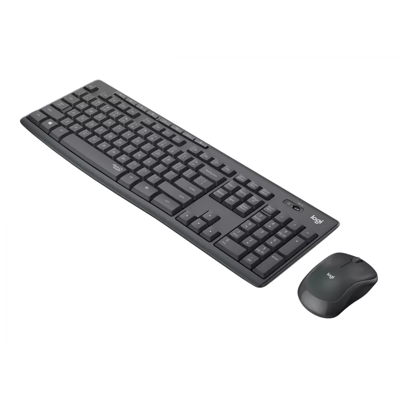 Logitech MK295 Silent – toetsenbord-muisset – draadloos – 2,4 GHz – grafiet – Hongaarse layout