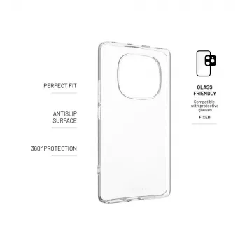 Backcover FIXED voor Xiaomi Redmi Note 14 Pro 4G, transparante TPU-hoes