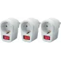 Schakelbare wandcontactdoos 3-pack Basetech 1-polig wit