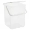 Kunststof wasmiddelbak Rotho Basic 9 L model 1770101100RP, wit, deksel, ophanggat