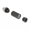 M12-connector A-gecodeerd 3-polig male DeLOCK 60566 schroefaansluiting zwart