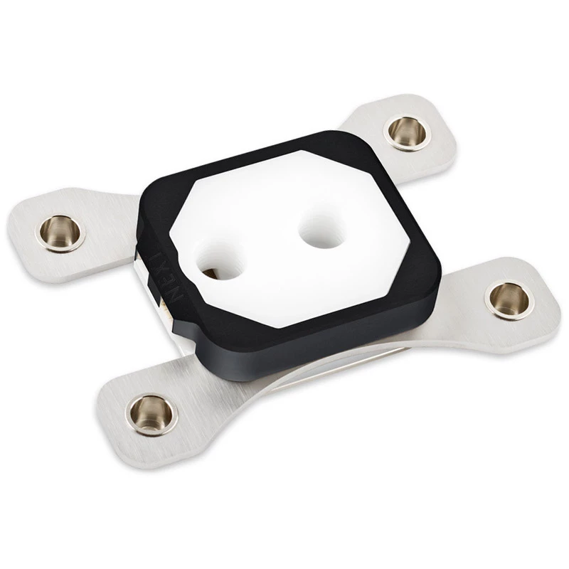 Aqua Computer 21840 cuplex kryos NEXT RGBpx AM4/AM5 CPU-waterblock, acetaal + 925 zilver, zwart
