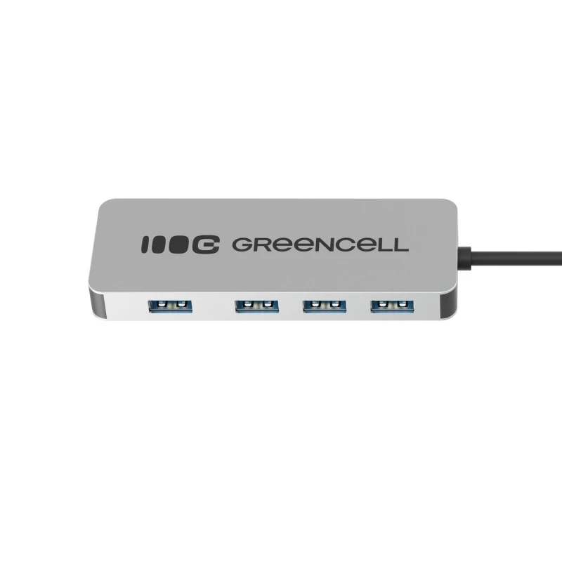 USB-hub Green Cell HUB-GC-C4A — 4-poorts USB-C 3.0-hub