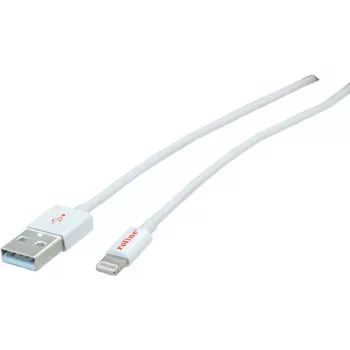 ROLINE - Lightning-kabel - Lightning (M) naar USB (M) - 15 cm - afgeschermd - wit - gegoten - voor Apple iPad/iPhone/iPod (Lightning) (11.02.8326)