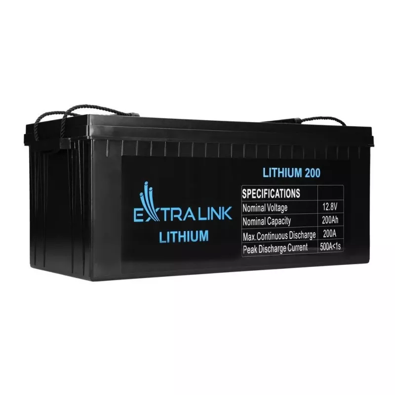 Extralink EX.30479 industriële oplaadbare lithium-ijzerfosfaataccu (LiFePO4), 12,8 V, 200 Ah