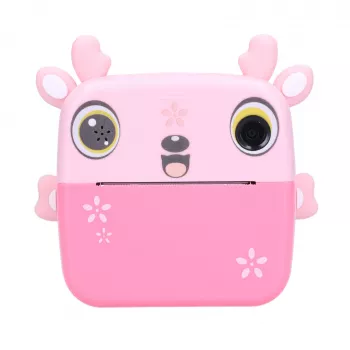 Extralink set | thermische printer EPP-005 roze + thermisch papier 3 rollen | fawn