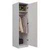 Kledingkast Top e Shop SD-50 BI met 5 legplanken, 1 deur, wit frame