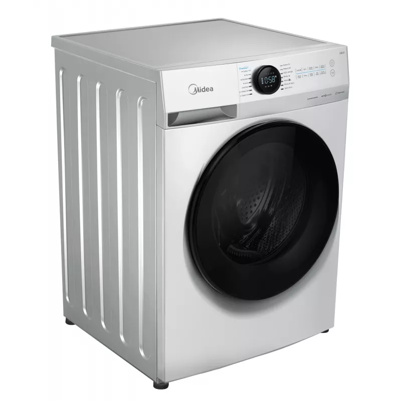 Wasmachine Midea MF200W80WB/W-HR, frontlader, 8 kg, 1400 t/min, LCD, stoom, 60 cm breed