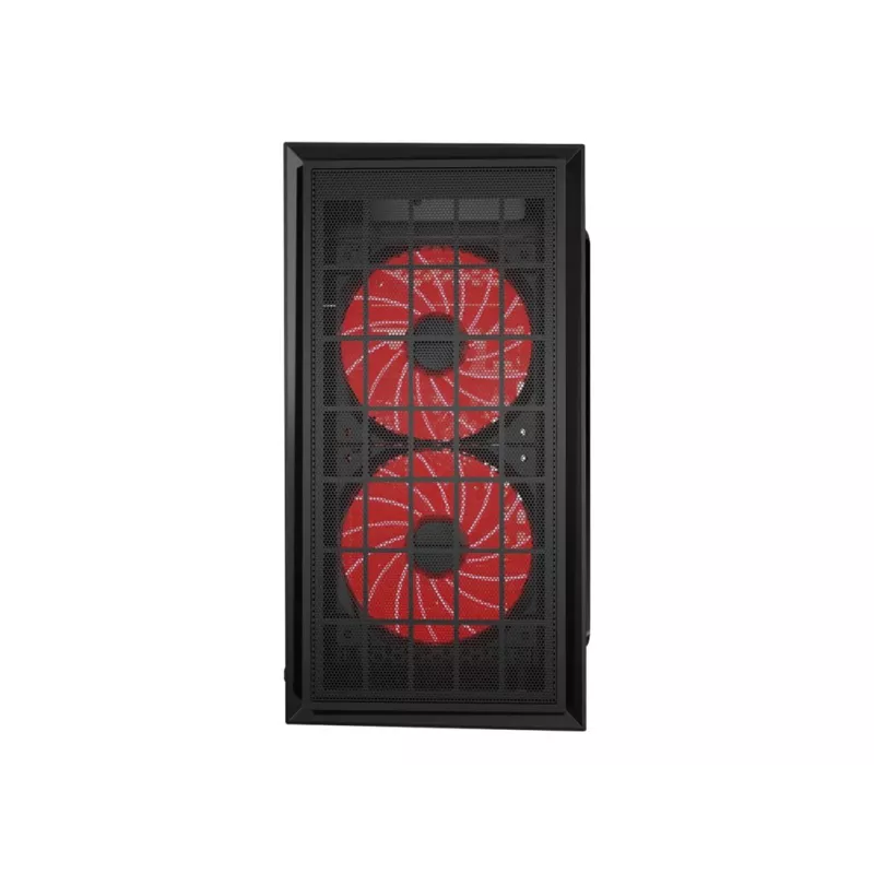 GEMBIRD CCC-FORNAX-950R gaming-design pc-kast 3 x 12 cm ventilatoren rood
