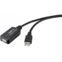 Renkforce RF-4535088 USB-kabel 20 m USB 2.0 USB A zwart (RF-4535088)