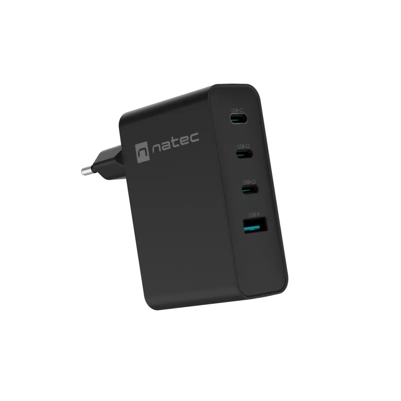 NATEC NUC-2234 oplader voor mobiele apparaten laptop, smartphone zwart AC snelladen binnen