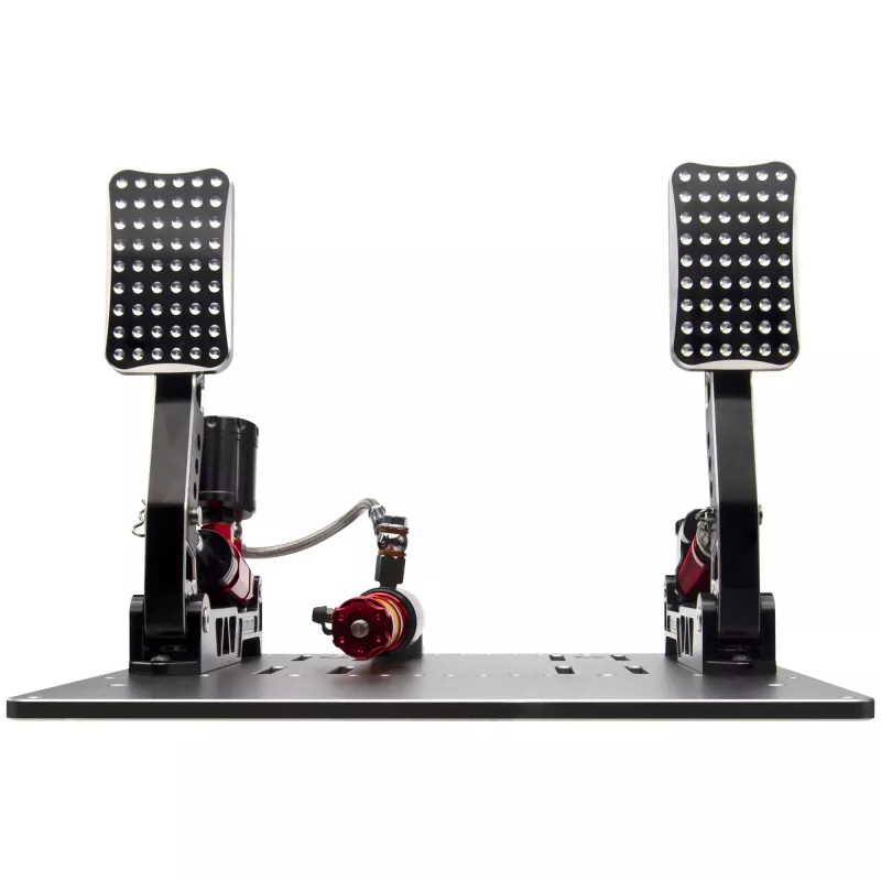 Simagic P2000 hydraulische 2-pedaalset, 100KG loadcell - Crimson Edition